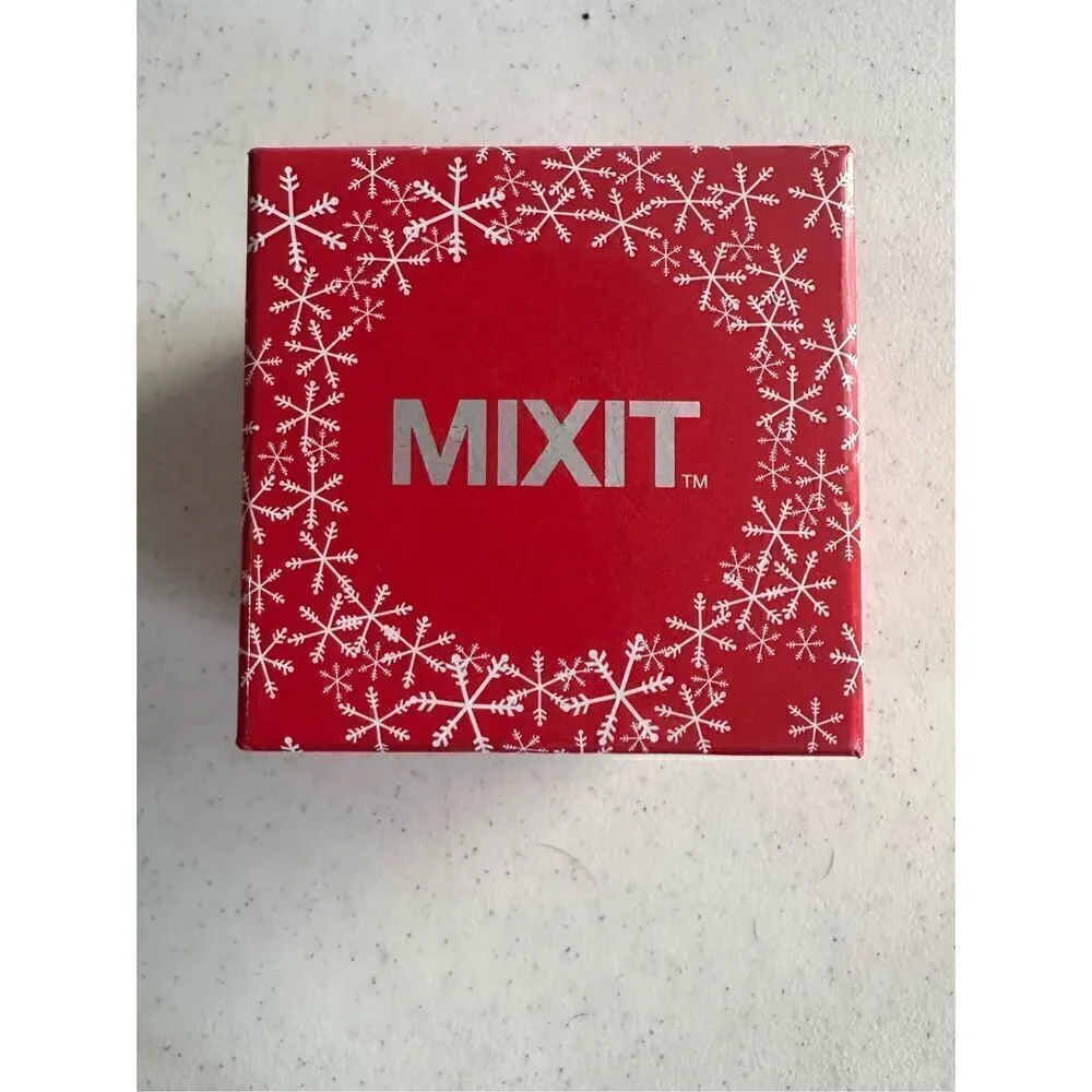 MIXIT Crystal Bezel Silver Tone Watch Pristine Silicone Straps